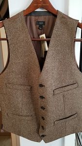 Jcrew Herringbone Vest